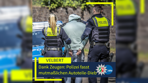 Mettmann: Polizei fasst mutmaßlichen Autoteile-Dieb