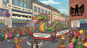 Der Rosenmontagszug zieht am 16. Februar durch die Solinger Innenstadt